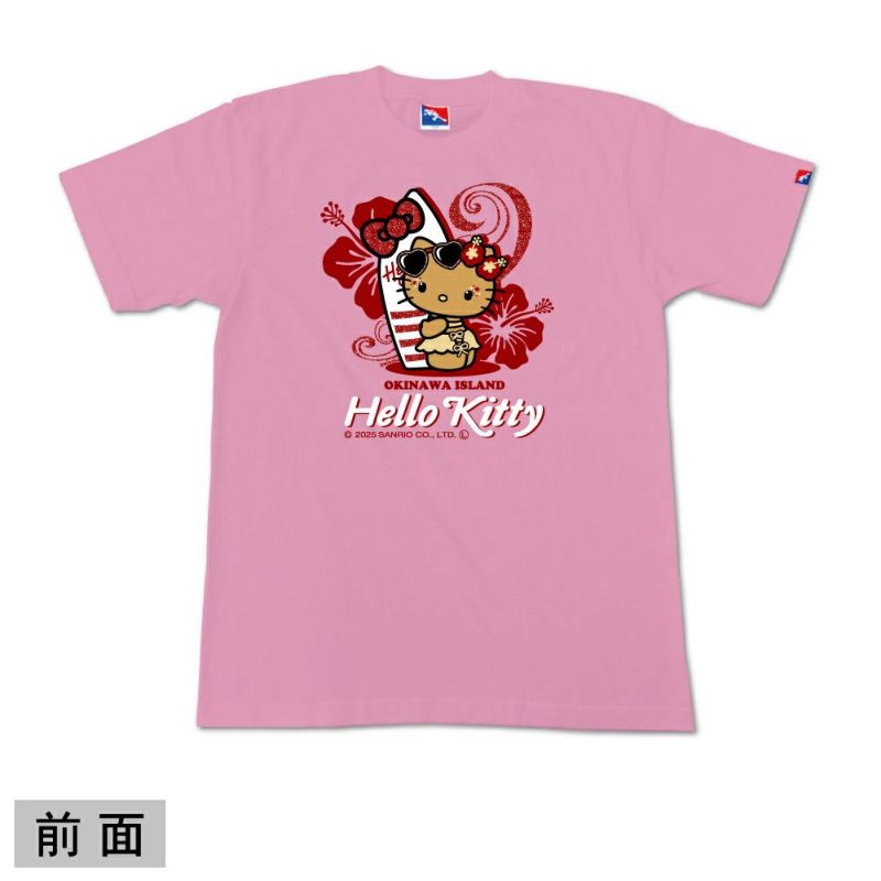 【美品】ご当地キティ沖縄限定　アロハシャツ パイナップル HELLO KITTY パイナップルキティ